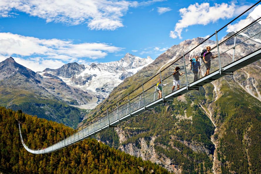 Cầu treo Charles Kuonen, Zermatt, Thụy Sĩ