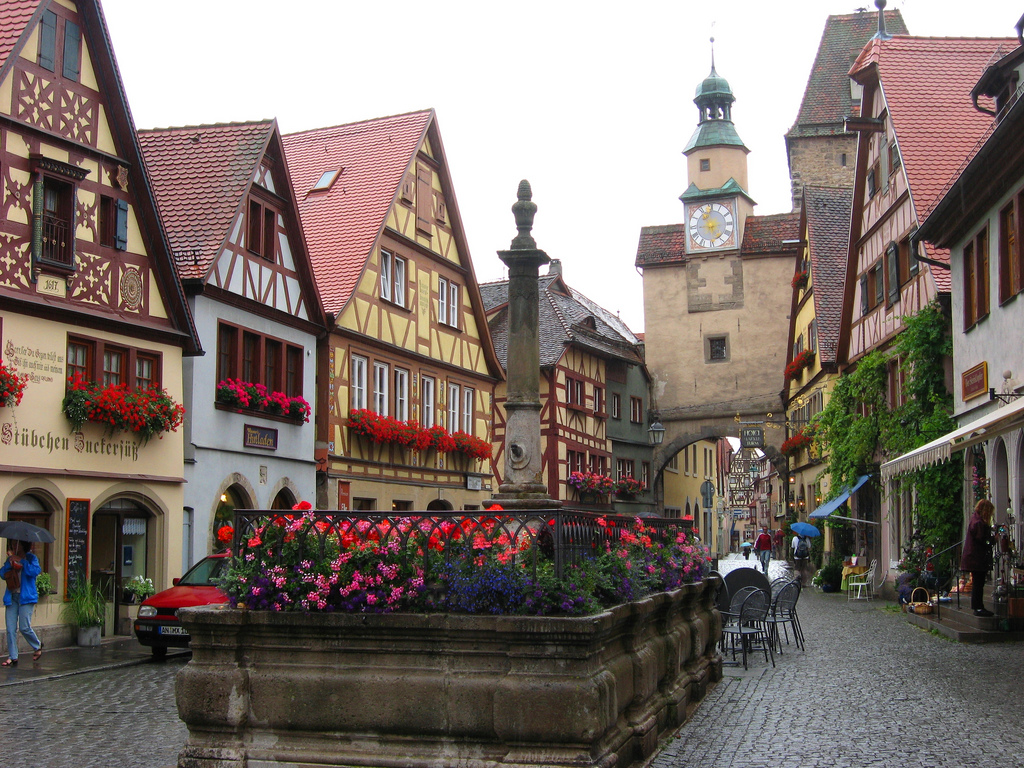 Thị trấn Rothenburg Ob Der Tauber, Đức